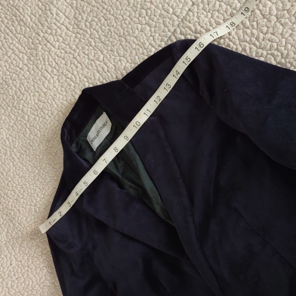 Maison Zadig & Voltaire #1 Size 36 Blue Velvet Blazer Jacket - Picture 13 of 16